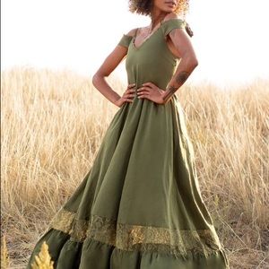 As IS Coral Dress in Olive from Joyfollie size large